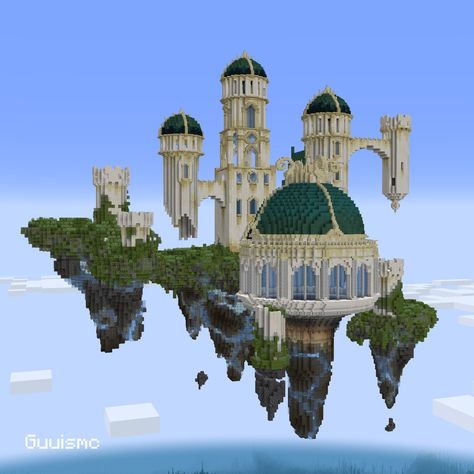 Celestial Verdant Castle Tried new stuff, what you all think about this ? Available on Patreon Built on @bakery_builders #minecraft #minecraftbuilds #minecraftbuild #minecraftideas #minecrafters Minecraft Mega Build Ideas, Minecraft Colloseum Build, Greek Mythology Minecraft Builds, Small Statue Minecraft, Greek Minecraft Builds, Minecraft Prismarine Builds, Minecraft Temple Ideas, Olympus Minecraft, Minecraft Palace