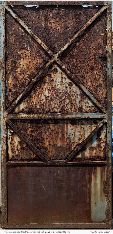 RUSTY METAL GATE TEXTURE Rusty Metal Texture, Painting Rusty Metal, Metal Gate, Texture Metal, Rustic Pictures, Metal Gates, Concept Photography, Old Metal, Peeling Paint