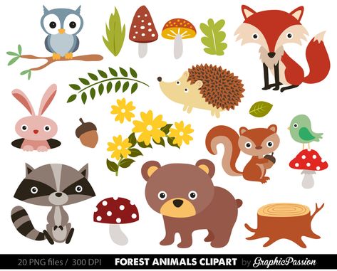 Saint Honore, Baby Playroom, Wild Safari, Nursery Wall Stickers, 수채화 그림, Jungle Theme, Nursery Wall Decals, Animal Clipart, Woodland Nursery