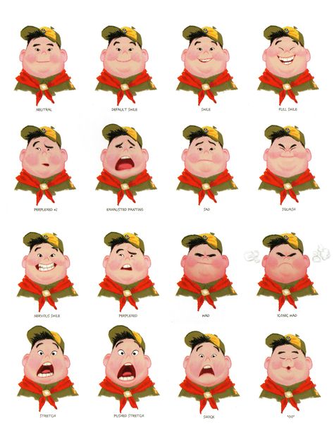 Trabajar en Pixar. Desde niña quise ser caricaturista. No es un sueño, es una…                                                                                                                                                                                 Más Pixar Concept Art, Concept Art Landscape, Different Facial Expressions, Expression Sheet, 3d Karakter, Cartoon Expression, Character Model Sheet, 캐릭터 드로잉, Drawing Expressions