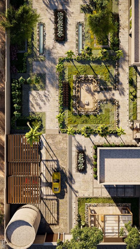 Modern garden landscape design Modern Garden Landscape, Campus Landscape Design, Site Plan Rendering, Villa Landscape, Campus Landscape, Exterior House Design, Modern Garden Landscaping, Majestic Landscape, Hotel Landscape