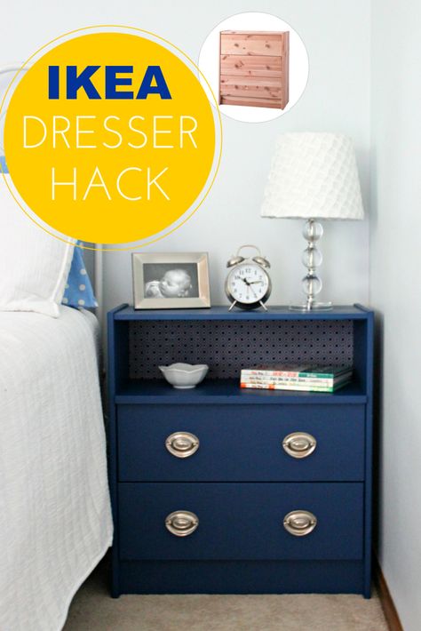 DIY IKEA Hack from Cleverly Simple using Pittsburgh Paints & Stains. Flip your furniture by simple adding painting and changing the hardware. Rast Dresser, Ikea Rast Dresser, Ikea Dresser Hack, Dresser Hack, Ikea Rast Hack, Diy Daybed, Diy Hanging Shelves, Ikea Dresser, Diy Wall Shelves