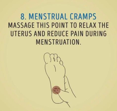 menstrual cramps diy massage 8 Cramp Remedies, Menstrual Cramp Relief, Massage Therapy Techniques, Cramps Relief, Back Pain Remedies, Period Cramps, Reflexology Massage, Menstrual Health, Home Health Remedies