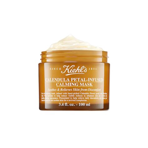 Calendula Petal-Infused Calming Mask with Aloe Vera - Kiehl's Since 1851 | Sephora Kiehls Calendula, Soothing Face Mask, Gel Face Mask, Hydrating Face Mask, Cleansing Mask, Foaming Facial Cleanser, Foaming Face Wash, Professional Skin Care Products, Gel Mask