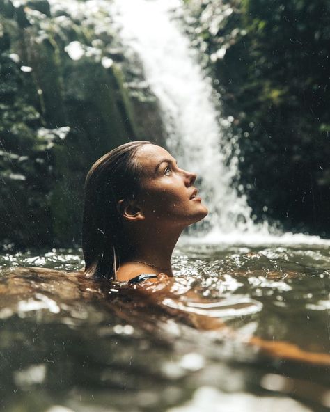 heather 🐚 hawaii ☼ travel on Instagram: ““You will bloom if you take the time to water yourself” 🌿 I’ve been realizing as much as I want to go fast, this is a season of slowness…” Waterfall Picture Ideas, Water Yourself, Lake Photoshoot, Water Shoot, Waterfall Pictures, Nature Photoshoot, Shotting Photo, Waterfall Photography, Water Photography