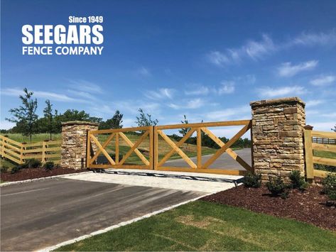 Farm Fence Gate, Ranch Fence, Aluminum Pool Fence, Rustic Farmhouse Style Kitchen, Ranch Fencing, Ranch Gates, Raised Patio, Farm And Ranch, Heartfelt Condolences