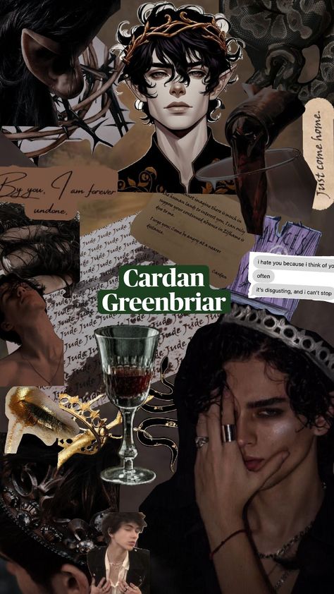 Cardan Greenbriar #cardan#thecruelprince#aesthetic#cardangreenbriar Carden Cruel Prince, Cardan Wallpaper, Balekin Greenbriar, Cardan Greenbriar And Jude Duarte, Oak Greenbriar, Cardan Fanart, Cardan Greenbriar Aesthetic, Carden Greenbriar, The Cruel Prince Jude