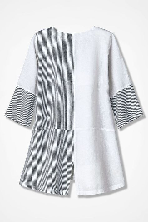 23+ Inspired Photo of Linen Tunic Sewing Pattern Linen Tunic Sewing Pattern Pattern Block Linen Tunic Coldwater Creek Fashion Plus Sizes  #TrendySewingPatterns Linen Tunic Sewing Patterns, Tunik Linen, Linen Dress Pattern, Tunic Sewing Patterns, Japanese Sewing Patterns, Trendy Sewing Patterns, Linen Tunic Dress, Linen Shirt Dress, Blouse Pattern Sewing