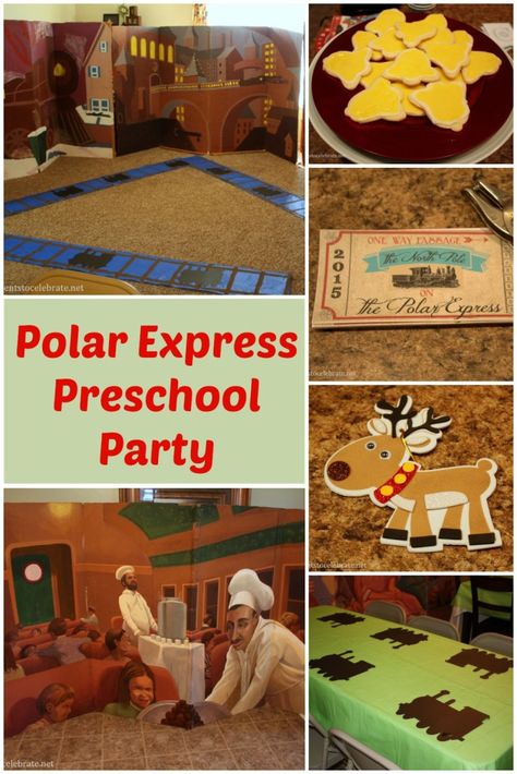 Polar Express Party for Preschool - Polar Express Preschool, Polar Express Activities Preschool, Polar Express Games, Polar Express Lessons, Polar Express Party Ideas, Polar Express Crafts, Polar Express Activities, December Themes, Montessori Christmas