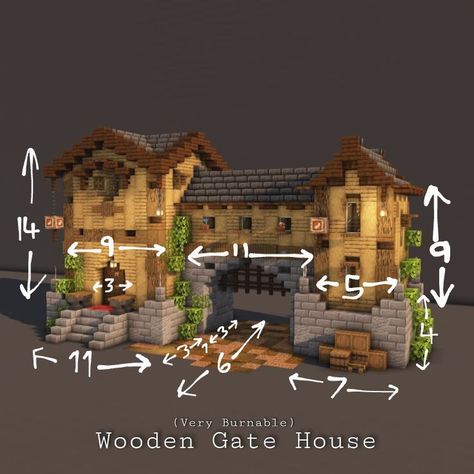 Mincraft Town Ideas, Town Minecraft Ideas, Minecraft Inspo House, Mc Village Ideas, Mid Evil Minecraft Builds, Minecraft Town Entrance, Villager Farm Minecraft, Storage Building Minecraft, Minecraft Houses Village