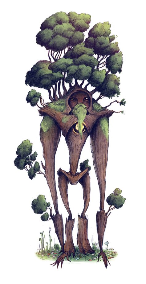 Ent Illustration, Matt Rockefeller, Door Illustration, Illustration Fantasy, Wise Man, Forest Creatures, Fantasy Comics, 영감을 주는 캐릭터, Creature Design