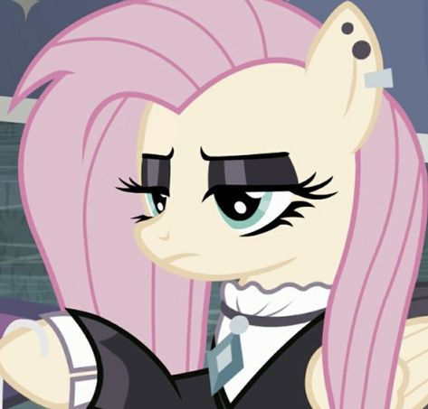 "like.. emptiness. am I right?" #goth #fluttershy #mlp #flutter #gothfluttershy #mylittlepony #icons #mlpicons #aesthetic #ponies #bronies #pony #brony #crystaltunes Fluttershy, The Day, Media, Hair, Pink, Black