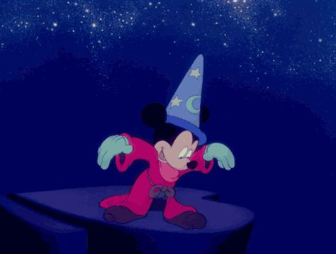 12 Principles Of Animation, Disney Fantasia, Principles Of Animation, The Sorcerer's Apprentice, Walter Elias Disney, Fantasia Disney, Mickey Mouse Art, Disney Gif, First Animation