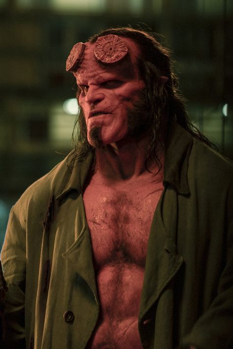 Hellboy Movie 2019, Hellboy Costume, Hellboy Cosplay, Hellboy Wallpaper, David Harbor, Hellboy Movie, Hell Boy, Hellboy Art, David Finch