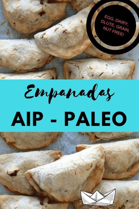 AIP PALEO EMPANADAS! These bake up crispy and flaky and delicious! They are allergen friendly and delicious! #AIP #paleo #glutenfree Gluten Free Empanadas, Autoimmune Paleo Diet, Autoimmune Recipes, Paleo Appetizers, Autoimmune Paleo Recipes, Aip Paleo Recipes, Aip Diet, Aip Paleo, Paleo Diet Recipes