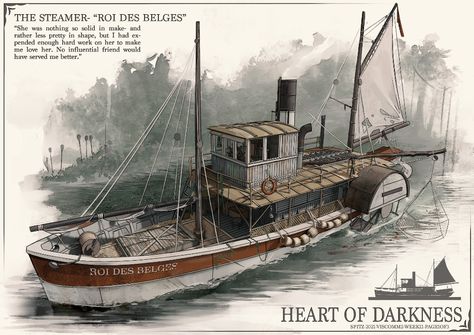 Maverick Hunter, Model Boats Building, Congo River, Heart Of Darkness, Lovecraftian Horror, Sailing Art, Joseph Conrad, Savage Worlds, Cruise Boat