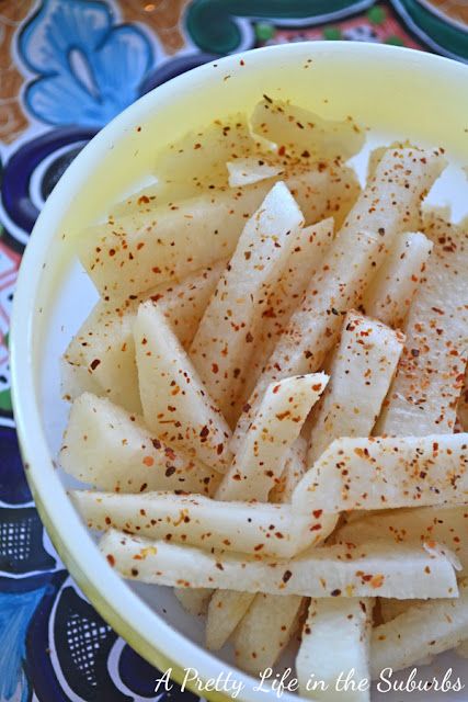 Jicama Recipe, Roasted Radishes, Snack Sticks, Vegan Snack, Pretty Life, Fast Metabolism Diet, Delicious Snacks, Chili Lime, The Suburbs