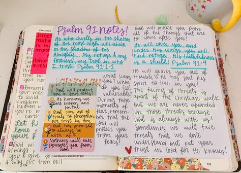 He will cover you and under His wings you will find refuge, His faithfulness is a sheild! Psalm 91:4 💛 Psalms 91 Bible Journaling, Psalm 91 Bible Study, Psalm 91 Bible Journaling, Bible Journal Notebooks, Psalms 91, Psalm 91 4, Scripture Coloring, Under His Wings, Free Bible Study