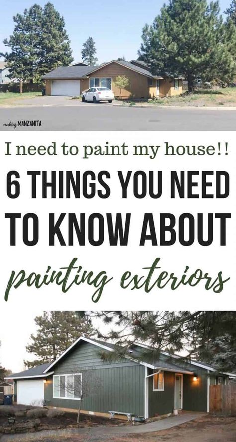 Paint My House Exterior, Diy Exterior House Painting, Outdoor House Paint, Outside House Paint, Must Have Home, Paint House, Diy Exterior, Best Exterior Paint, Home Renovation Ideas