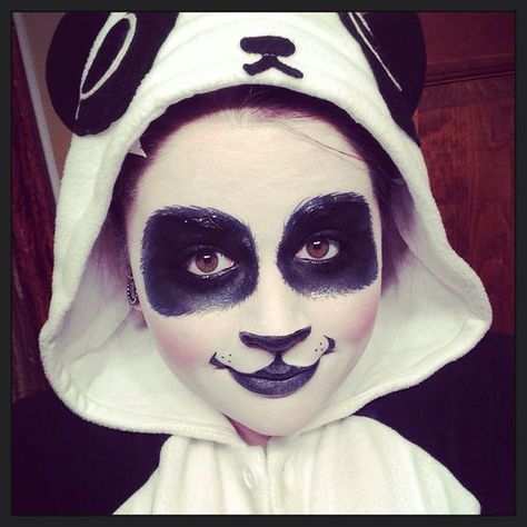 Panda Makeup on Pinterest | Korean Makeup Products, Panda Nail Art ... Panda Makeup, Panda Bear Costume, Korean Makeup Products, Panda Nail Art, Nail Designs Easy, Carnaval Make-up, Panda Costume, Easy Nail Designs, Panda Costumes