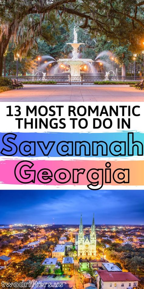 Looking for a laidback romantic getaway in the South? There are so many romantic things to do in Savannah, Georgia making it a perfect pick for couples. #RomanticTravel #Savannah #RomanticGetaway #Georgia #Travel Romantic Trip To Savannah Ga, Savannah Georgia Couples Trip, Savannah Georgia Things To Do Couples, Savannah Georgia Tattoo Ideas, What To Do In Savannah Georgia, Savannah Georgia Things To Do, Things To Do In Savannah Georgia, Savannah Georgia Outfit, Savannah Georgia Aesthetic