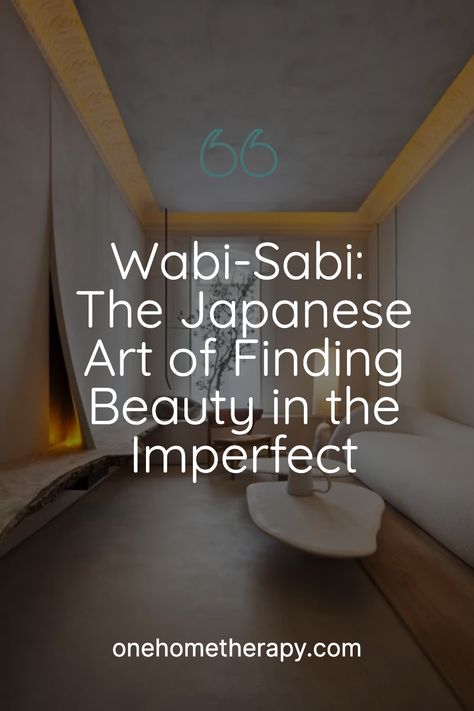 Discover the art of finding beauty in the imperfect through 'Wabi-Sabi: The Japanese Art of Finding Beauty in the Imperfect – One Home Therapy'. Our journey will take you through the tranquility of Japanese design, exploring how to create a harmonious and stress-free living environment. Click to Learn More! Wabi Sabi Entryway, Wabi Sabi Diy, Japanese Wabi Sabi Interior, Wabi Sabi Modern Interior, Modern Wabi Sabi Interiors, Modern Japanese Bedroom, Embracing Imperfection, Modern Wabi Sabi, Add Color To Your Home