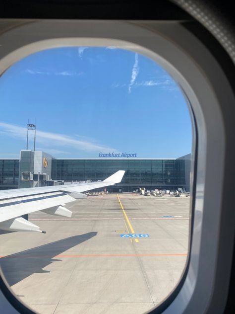 airplane window, airport, solo travel, aesthetic Frankfurt Germany Fake Story, Frankfurt Germany Airport, Plane Photos, Frankfurt Airport, Toronto Travel, Good Night Flowers, Travel Pictures Poses, Frankfurt Germany, Cute Couples Photography