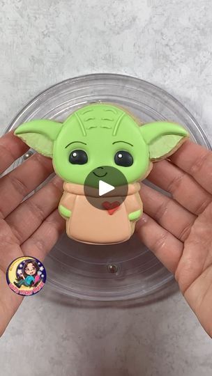 Yoda Cookies Decorated, Baby Yoda Cookies Decorated, Baby Yoda Cookies, May The 4th, May The 4th Be With You, Star Wars Yoda, Icing Cookies, Royal Icing Cookies, Sugar Cookies Decorated