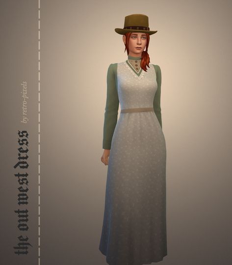 Sims Historical, Ts4 Patreon, Sims 4 Decades Challenge, Sims 4 Mm Cc, Sims 4 Characters, Sims 4 Mm, The Sims 4 Download, Out West, Gibson Girl