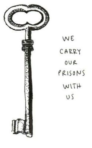 "We carry our prisons with us." Fear Tattoo, Health Tattoo, Esoteric Symbols, Most Popular Tattoos, Tattoo Designs And Meanings, Tattoos Designs, Quotes Deep Meaningful, Super Quotes, Trendy Quotes