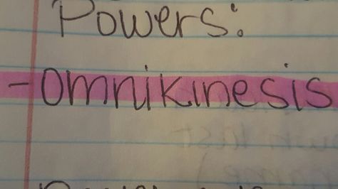 Omnikinesis Aesthetic, Telekenisis Powers Aesthetic, Kinesis Powers, Cool Super Powers, Very Potter Musical, Lit Meaning, Writing Plot, Super Suit, Creative Writing Tips