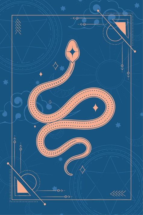 Tarot card with snake esoterism sketch icon Vector Snake Tarot Card, Snake Poster Design, Snake Graphic, Infographic Inspiration, Sketch Icon, Vector Infographic, Dungeon Maps, Infographic Template, Infographic Templates