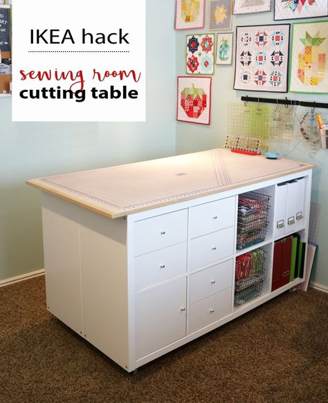 Sewing Room Furniture - IKEA Hack - Αναζήτηση Google Ikea Sewing Rooms, Sewing Room Inspiration, Hack Ikea, Sewing Room Storage, Sewing Room Design, Craft Room Design, Sewing Room Organization, Decor Ikea, Quilting Room