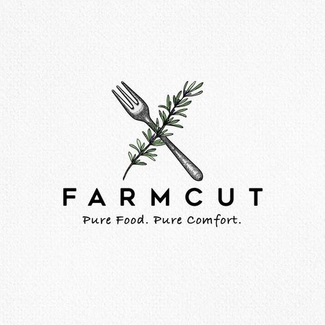 Blue Logo Design, Food Logos, Catering Logo, Food Logo Design Inspiration, Logo Design Agency, Kitchen Logo, Inspiration Logo Design, Type Logo, Logo Minimal