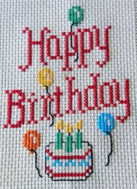 Birthday Cross Stitch Patterns Free, Birthday Cross Stitch, Cross Stitch Birthday, Birthday Cross Stitch Patterns, 50th Birthday Cross Stitch Patterns, Happy Birthday Cross Stitch Pattern Free, Cake Cross Stitch, Cross Stitch Happy Birthday, Happy Birthday Cross Stitch