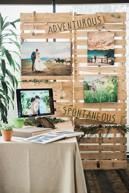 a wedding show booth created with crates #weddingshow #crates                                                                                                                                                     More Wedding Expo Booth, Wedding Show Booth, Photo Expo, Bridal Show Booths, Photography Booth, 8th Wedding Anniversary Gift, Craft Market Display, Nyc Wedding Venues, Wedding Fayre