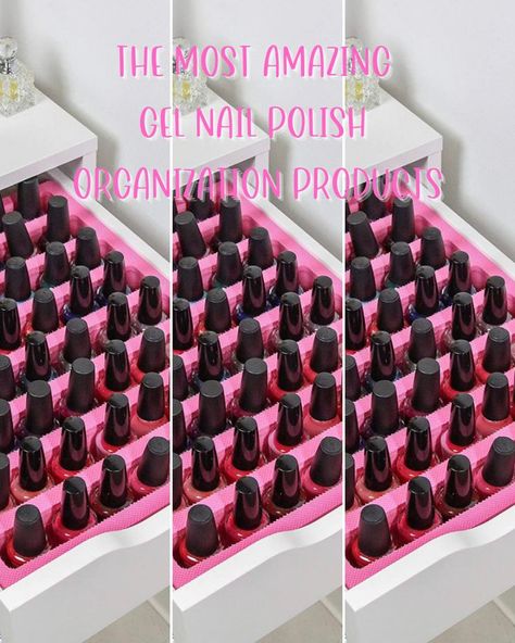 Amazing Gel Nail Polish Organization Products Gel Nail Polish Storage, Diy Nail Polish Drawer Organizer, Nail Polish Storage For Salon, Gel Nail Polish Organization, Gel Polish Storage, Gel Polish Organization, Nail Polish Drawer Organization, Dip Powder Organization Ideas, Nail Drawer Organization