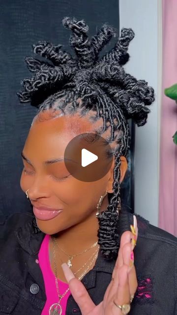 TheLocGuru,LLC🐐 on Instagram: "24 inch soft locs with pineapple🍍 style on this beauty she loved her hair as you can see 😍💗  April books are open 🎉   YOUR HAIR IS YOUR CROWN , WEAR IT SIS👸🏾💕  TheLocGuru  #Goddess Locs #textureslocs  #boholocs #boho Locs atlanta #ncbraider #charolettebraider  #252braider #nulocs #atlbraids #atlbraider #distressedlocs #vabraider #fauxlocs #fauxlocsatlanta #passiontwists #ncbraider #raleighbraids #nchairstylist#softlocs #greensborobraider#raleighhairstylist#raleighbraider#butterflylocs#Locs#loctitian#greensborobraider#virginiabraider #viginiaLocs #dmvbriader #phillyLocs" 24 Inch Soft Locs, Boho Locs, Soft Locs, Faux Locs Hairstyles, Goddess Locs, Locs Hairstyles, Faux Locs, Boho Look