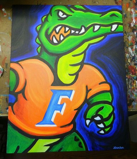 . Gator Art, Fla Gators, Understanding Football, Uf Gators, Chomp Chomp, Gators Football, Florida Gator, Artsy Ideas, Football Tips