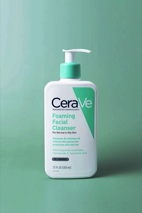 A foaming gel face wash is ideal for removing excess oil, dirt, and makeup. When choosing a facial cleanser for normal to oily skin, it’s important to look for a formula that's gentle, won’t disrupt your skin’s natural protective barrier, and contains ingredients that help maintain its moisture balance. #skincare #skincareroutine #cerave #ceravesacleanser #clenser #beauty #glowup #glowingskin #cleanbeauty #beautytips Foaming Facial Cleanser, Skin Cleanse, Lighten Skin, Sleeping Mask, Branding Photos, Oil Control Products, Airpods Pro, Skin Type, Facial Cleanser