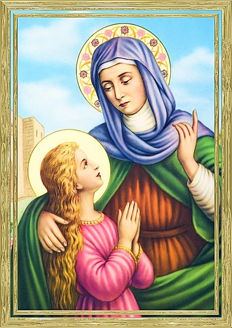 St Francis Assisi, Saint Anne, Saint Ann, Catholic Pictures, The Blessed Virgin Mary, Mary Catholic, Mama Mary, Saint Esprit, St Anne