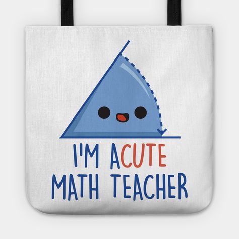 This funny pun design makes a great birthday, retirement, or appreciation gift for math teachers or professors! This funny math teacher shirt works great as an appreciation gift for math teachers. Also great for math tutors! -- Choose from our vast selection of tote bags to match with your desired size to make the perfect custom tote. Pick your favorite: Movies, TV Shows, Art, and so much more! Available in Single Sided Print or Double Sided Print in small, medium, and large. Perfect for work, c Gifts For Math Teachers, Teacher's Day Card Ideas, Math Teacher Gifts, Teachers Day Special, Happy Teachers Day Card, Maths Teacher, Math Teacher Humor, Creative Math, Teachers Day Card