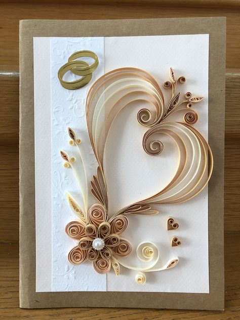 Arte Quilling, Wedding Cards Handmade, Lovely Flowers Wallpaper, Paper Quilling Designs, Quilling Paper, Art Painting Gallery, Quilling Patterns, Quilling Cards, Quilling Designs