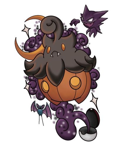 Pumpkaboo Tattoo, Pumpkaboo Pokemon, Pokeball Tattoo, Real Pokemon, All Pokemon, Catch Em All, Tattoo Design, Tattoo Ideas, Tattoo Designs