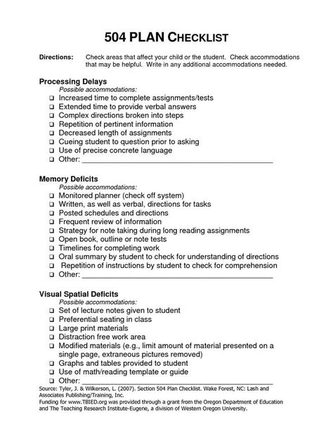 504 Plan Template Adhd Awesome 504 Education Plan Examples Cool for School 504 Plan Accommodations, School Psychology Resources, Psychology Resources, 504 Plan, School Social Work, Counseling Resources, School Psychologist, School Psychology, School Help