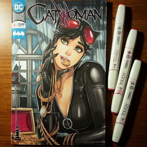 Omar Dogan on Instagram: “( Original : Sold from before posting ) #catwoman for a senior fan of mine on the other side of the planet ! More goodies to come!” Omar Dogan Art, Omar Dogan, Apex Legends, Catwoman, The Other Side, Overwatch, Cool Artwork, Art Inspo, Dc Comics