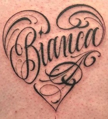 Script Name Tattoo With Heart, Heart Names Tattoo, Hearts With Names Tattoos, Name In Heart Tattoo, Heart With Name Tattoo, Heart Name Tattoo, Gf Tattoo, Cool Nature Tattoos, Arte Hippy