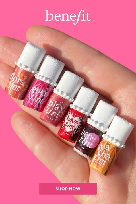 Play Tint Benefit, Benefit Playtint, Benefit Tint, Lip Tint Benefit, Cheek And Lip Tint, Lip Tints, Sephora Skin Care, Cheek Stain, Lilo Y Stitch