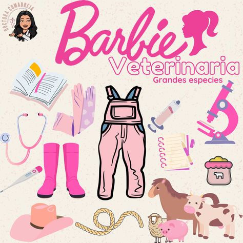 Barbie veterinaria grandes especies Vet Aesthetic, Veterinary Medicine Student, Vet School Motivation, Barbie Inspiration, Med Vet, Vet Medicine, Job 3, Vet School, Vet Student