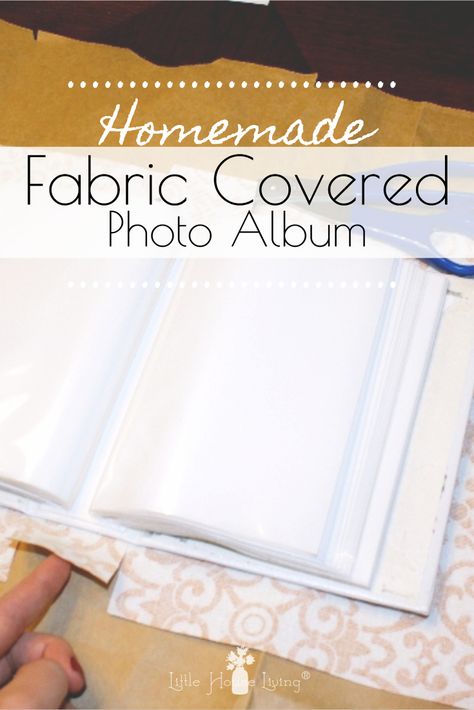 Looking for easy, homemade gift ideas? This easy picture tutorial on How to Cover a Photo Album with Fabric makes a very personal and sweet gift that your friends and family will enjoy for years to come! #handmadegifts #simpleChristmas #Christmasgiftideas #frugalChristmas #coveredphotoalbum #DIYphotoalbum Fabric Photo Album Covers, How To Cover A Photo Album With Fabric, Homemade Photo Albums Diy, Fabric Covered Photo Album Diy, Diy Photo Albums How To Make, Diy Photo Book Ideas, Photo Album Front Cover Ideas, Diy Photo Album Cover, How To Make A Photo Album Diy